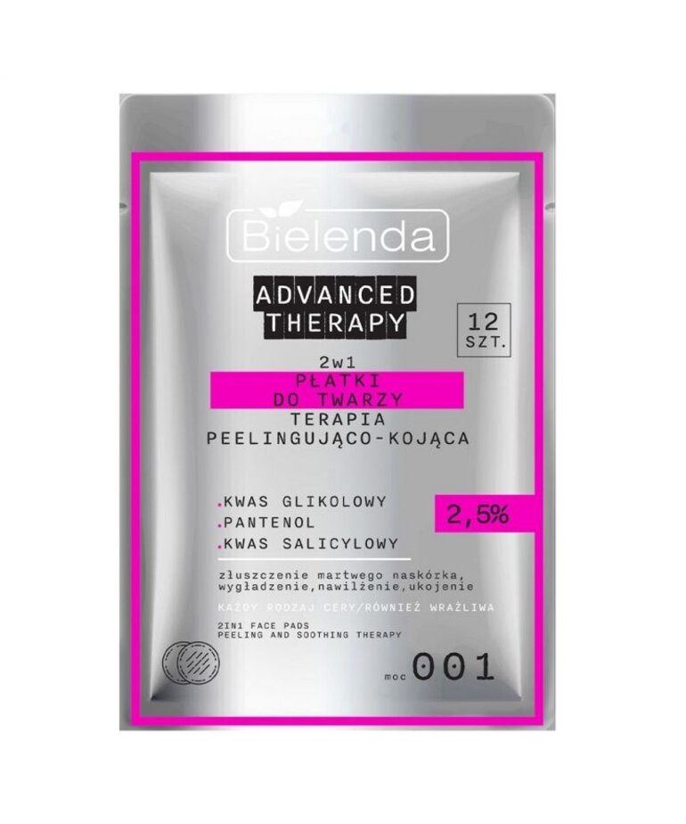 BIELENDA BIELENDA Advanced Therapy Płatki Do Twarzy Peelingująco-Kojące 12szt.