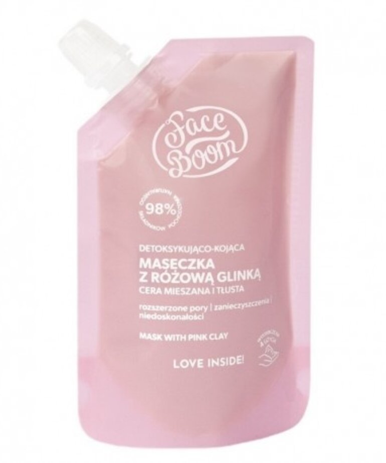 BIELENDA BIELENDA FaceBoom Detoxifying And Soothing Mask With Pink Clay 40g
