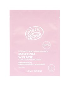 BIELENDA BIELENDA FaceBoom Rozświetlająco-Nawilżająca Maseczka W Płacie 15g