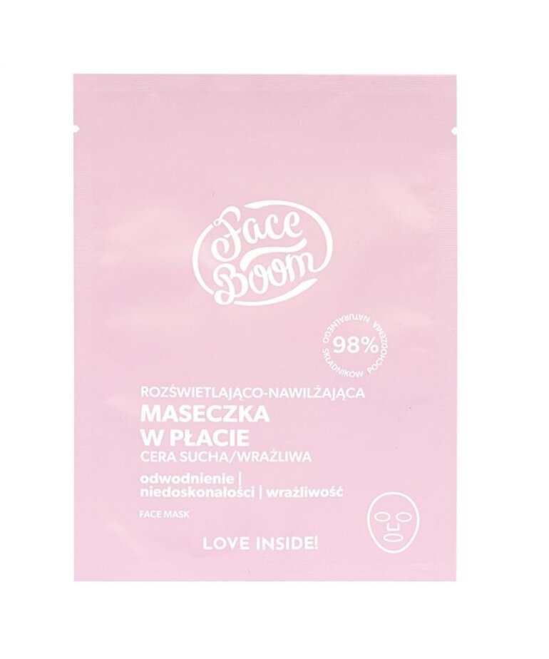 BIELENDA BIELENDA FaceBoom Illuminating and Moisturizing Sheet Mask 15g