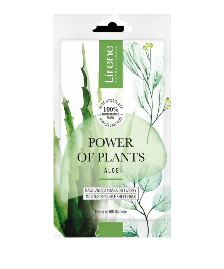 LIRENE LIRENE Power Of Plants Nawilżająca Maska Do Twarzy Aloes 17g