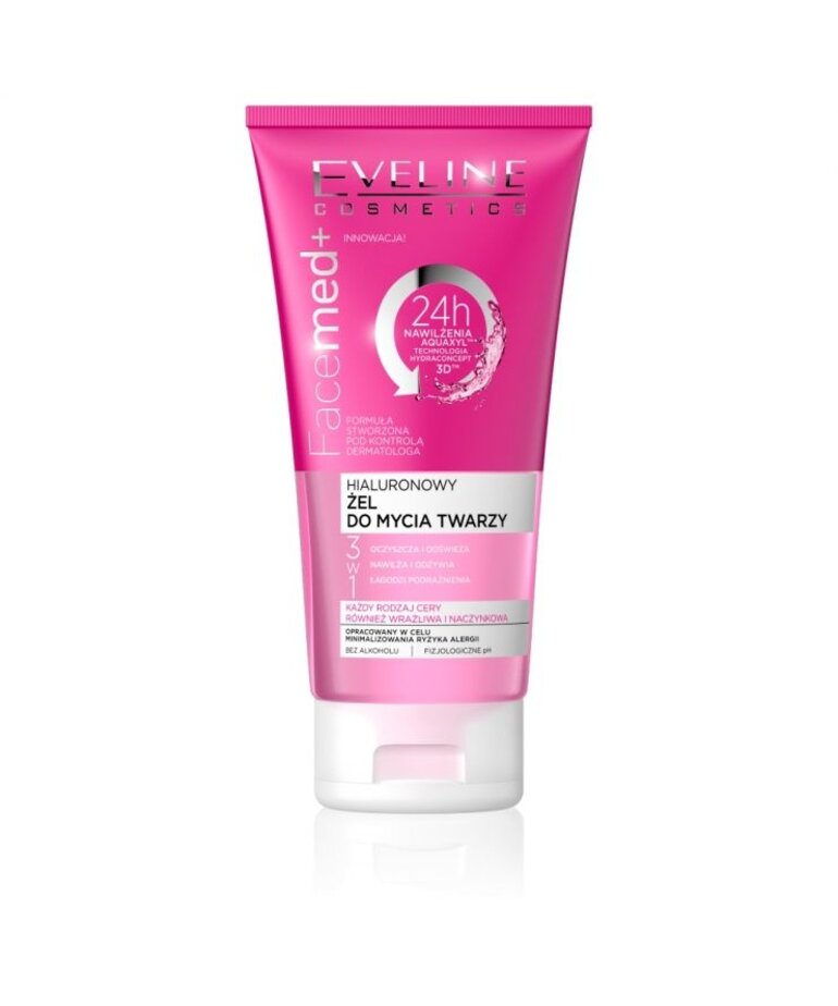 EVELINE EVELINE Facemed+ 3W1 Hialuronowy Żel Do Mycia Twarzy  150ml