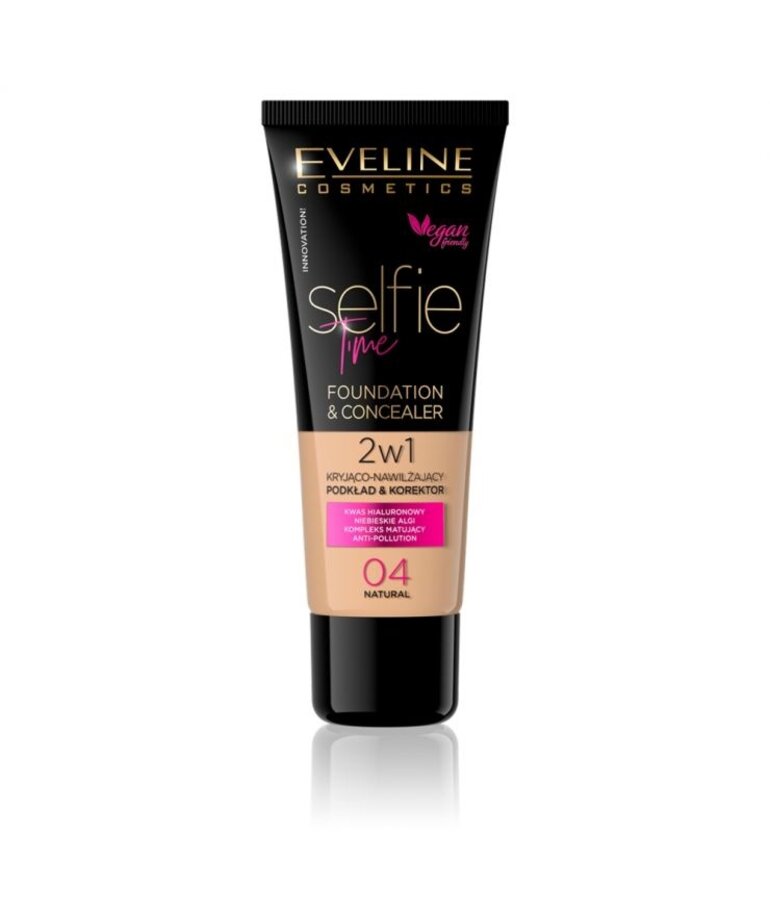 EVELINE EVELINE Concealing-Moisturizing Foundation And Concealer 04 Natural 30ml