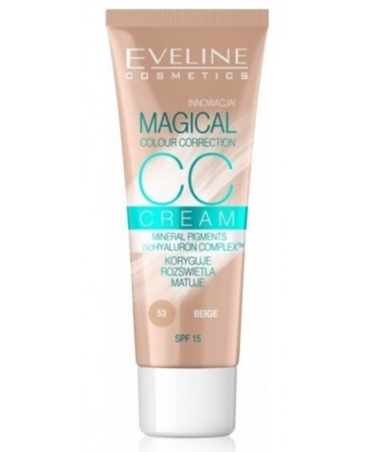 EVELINE EVELINE Magical CC Cream  Multifunctional Foundation 53 Beige 30ml