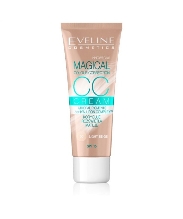 EVELINE EVELINE Magical CC Cream Multifunctional Foundation 50 Light Beige 30ml