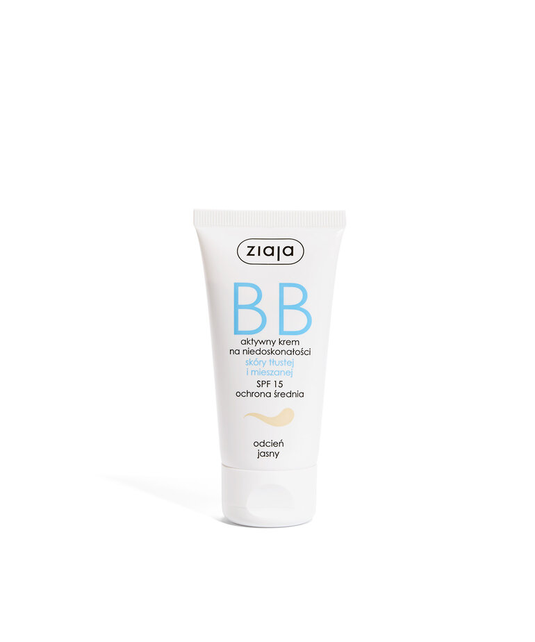 ZIAJA ZIAJA Krem BB Niedoskonałości Skóry Tłustej Odcień Jasny 50ml