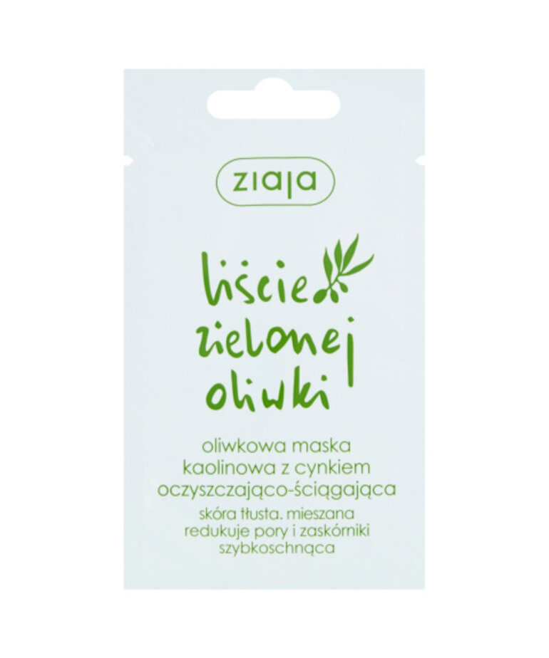 ZIAJA ZIAJA Liście Zielonej Oliwki Maska  Ściagająco-Oczyszczająca 7ml