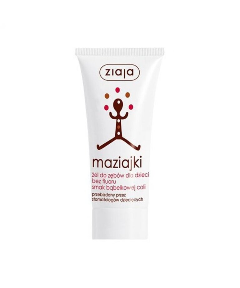 ZIAJA ZIAJA Maziajki Żel Do Zębow Dla Dzieci Bez Fluoru  50ml
