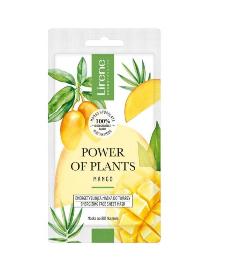 LIRENE LIRENE Power Of Plants Mango Energizing Face Mask On Fabric