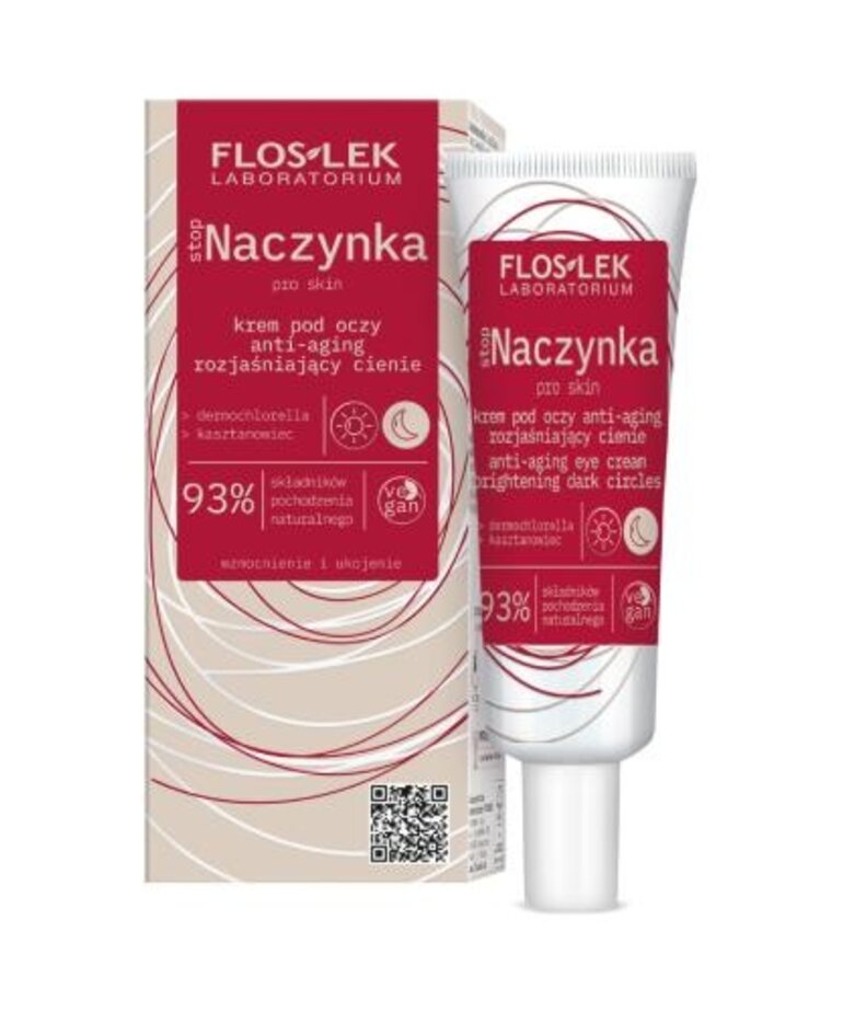 FLOSLEK FLOSLEK Naczynka Krem Pod Oczy Anti-angin Rozjaśniający Cienie 30ml