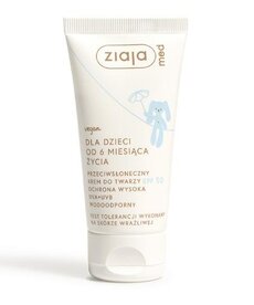 ZIAJA ZIAJA MED Dla Dzieci SPF50 Przeciwsłoneczny Krem Do Twarzy 50ml