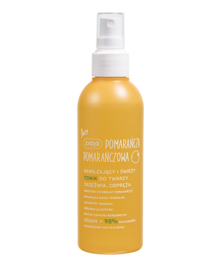 ZIAJA ZIAJA Pomarańcza Pomarańczowa Nawilżający I Świeży Tonik 190ml