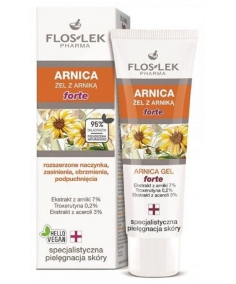 FLOSLEK FLOSLEK  Arnica Gel Forte Zasinienia Obrzmienia I Podpuchnięcia 50ml
