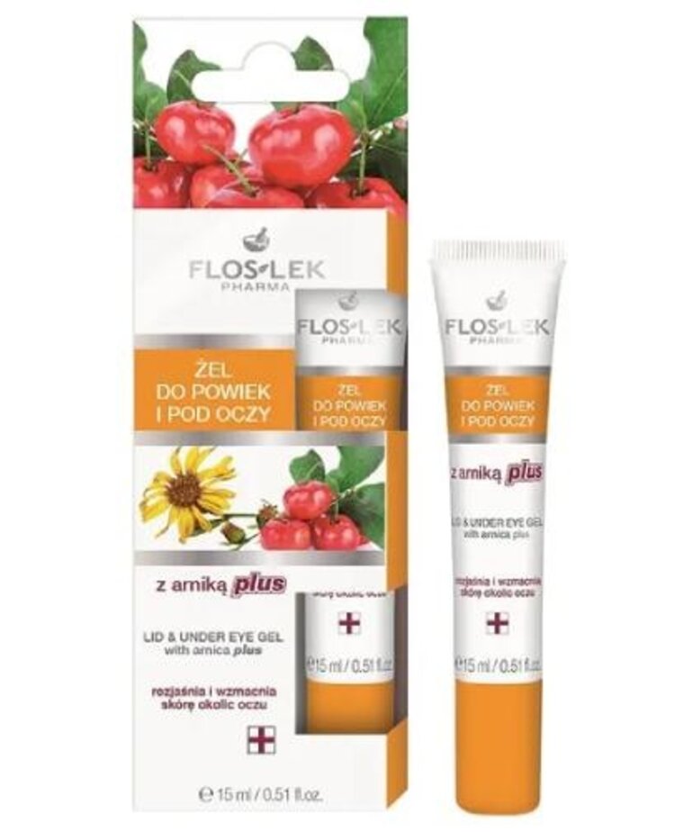 FLOSLEK FLOSLEK Żel Do Powiek I Pod 0czy Z Arniką Plus 15ml