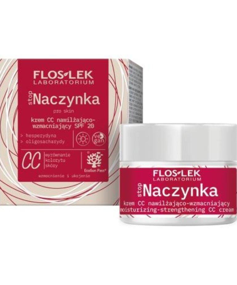 FLOSLEK FLOSLEK Stop Naczynka Krem CC Nawilżająco-Wzmacniający  50ml