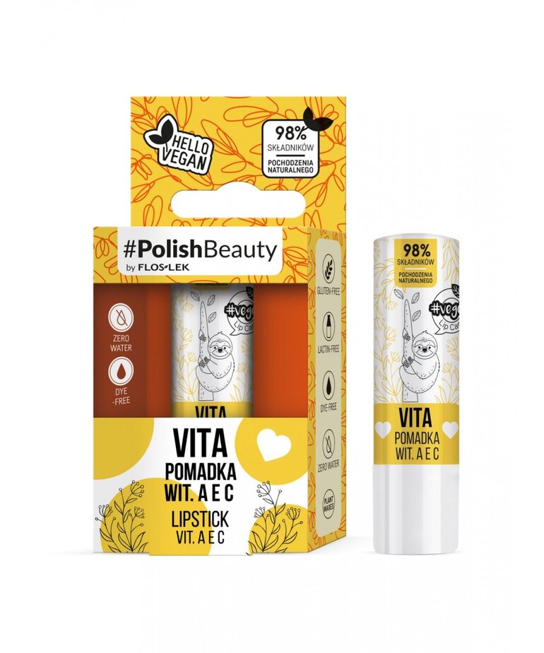 FLOSLEK FLOSLEK Vege Lip Care Vita Pomadka Ochronna  Z Witaminami