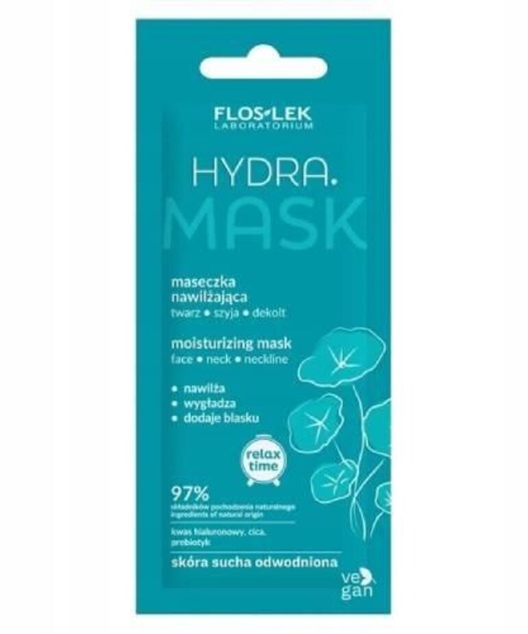 FLOSLEK FLOSLEK Hydra Maseczka Nawilżająca Twarz Szyja Dekolt 6ml