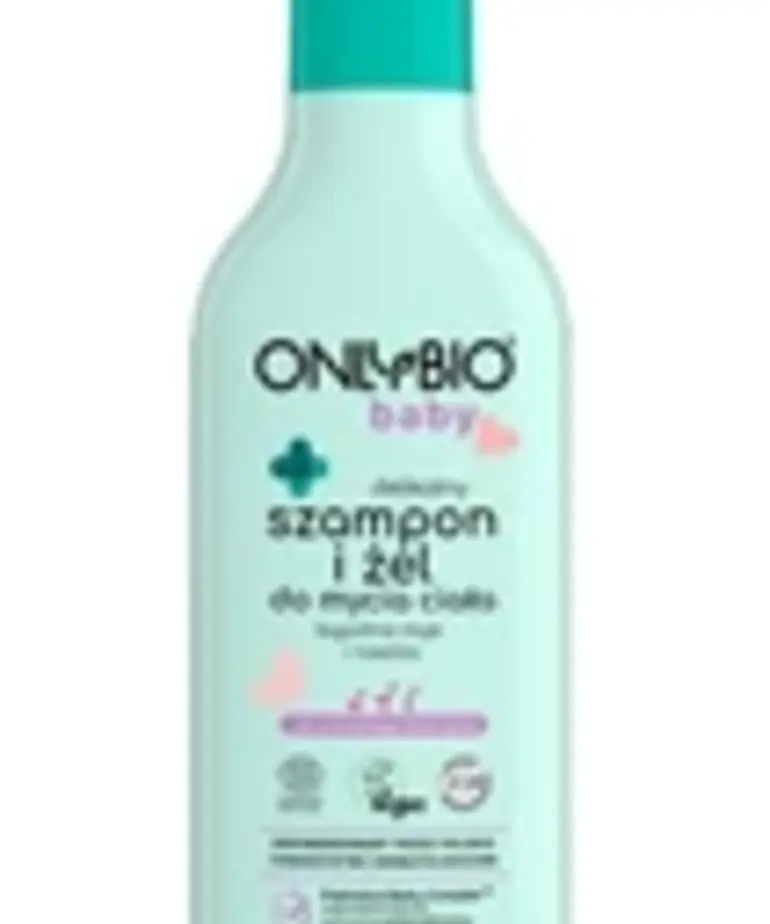 ONLYBIO ONLYBIO Baby Delikatny Szampon i Zel do Mycia Ciała od Pierwszego Dnia Zycia 300ml