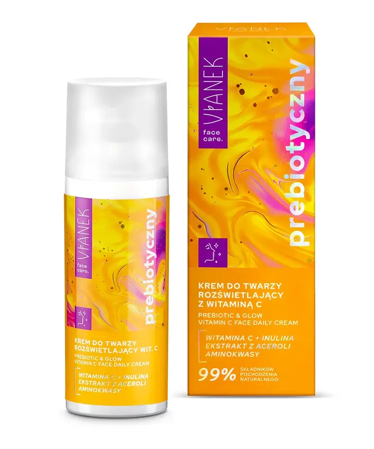 VIANEK VIANEK Prebiotyczny Krem Do Twarzy Rozświetlający Z  Witaminą C, 50ml