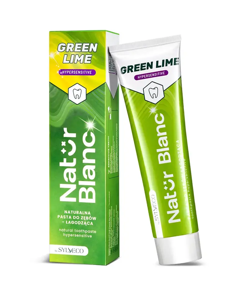 SYLVECO SYLVECO Natur Blanc Pasta Do Zębów Green Lime ,  Lagodząca Nadwrażliwość Zębów ,100ml