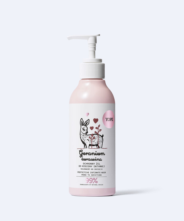 YOPE YOPE - ŻEL DO HIGIENY INTYMNEJ GERANIUM ŻURAWINA 300ML