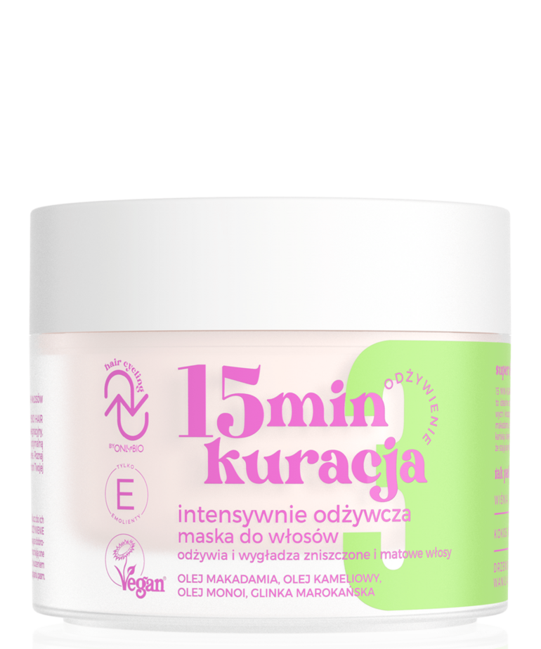 ONLYBIO Hair Cycling By ONLYBIO Odżywienie 15minutowa Kuracja Intensywnie Odżywcza Maska Do Włosów 280m