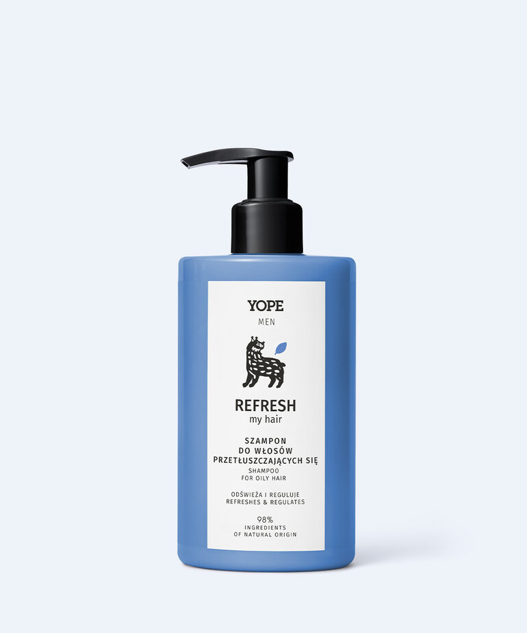 YOPE YOPE - MEN REFRESH MY HAIR SZAMPON PRZETŁUSZCZANIE 300 ML