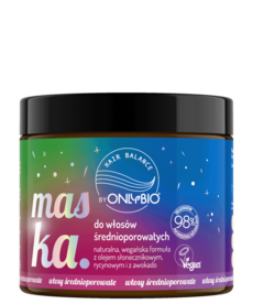 ONLYBIO Hair in Balance by ONLYBIO Maska Do Włosów Srednioporowatych 400 ml