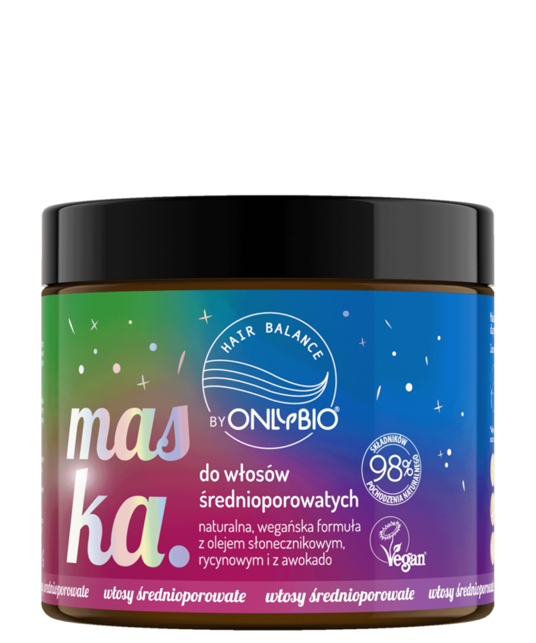 ONLYBIO Hair in Balance by ONLYBIO Maska Do Włosów Srednioporowatych 400 ml