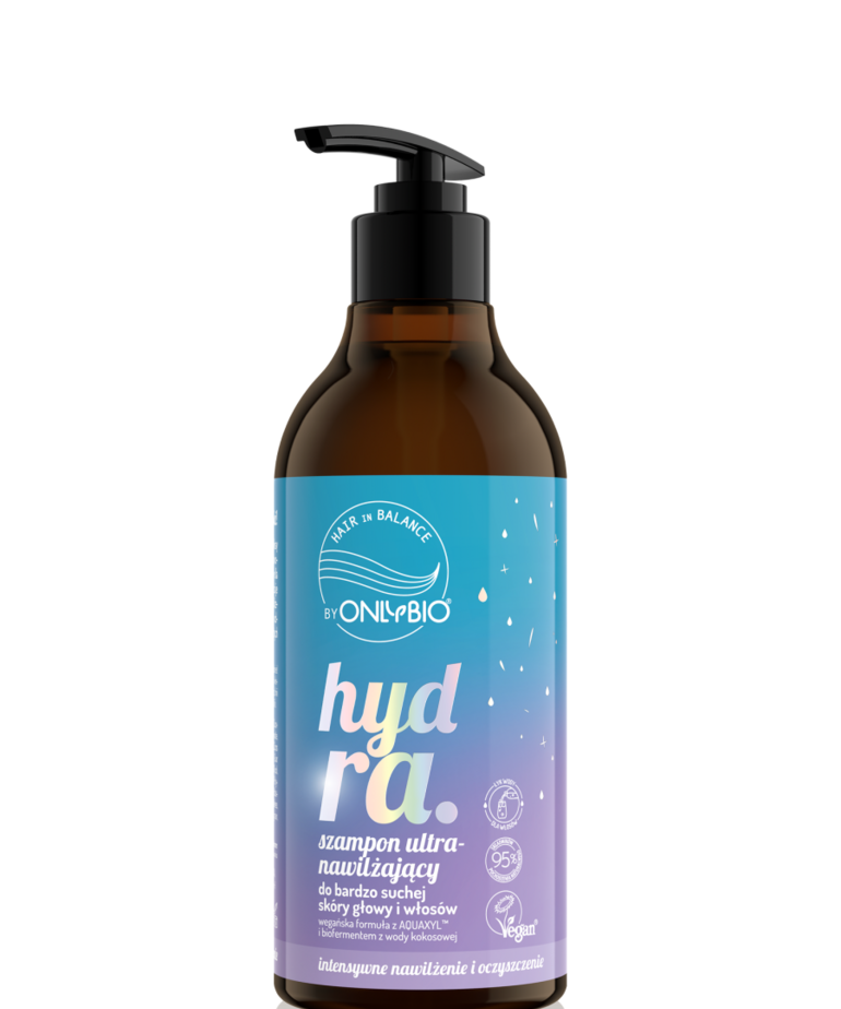 ONLYBIO Hair in Balance by ONLYBIO Hydra Ultra-Moisturizing Shampoo for Very Dry Scalp and Hair, 400ml