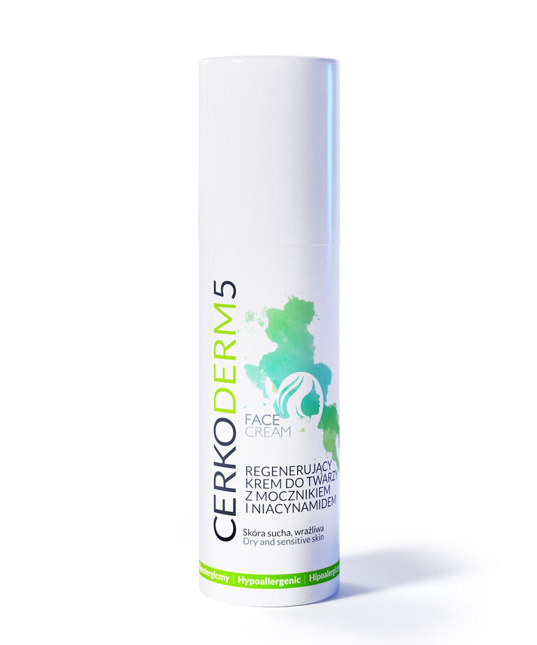 CERKODERM CERKODERM 5 50ml Regenerujący Krem Do Twarzy,50ml