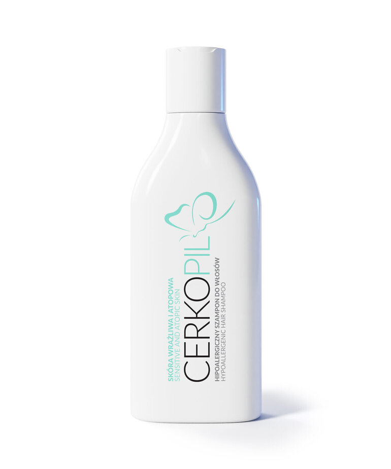 CERKODERM CERKOPIL SZAMPON l Hipoalergiczny Szampon Do Włosów,250ml