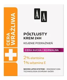 AA AA - Cera Wrazliwa Krem Poltlusty Cera Sucha i Normalna Dzien/Noc 50ml