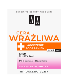 AA - Lagodzenie Podraznien Krem Tlusty 24H /5% D Pantenol 2% Alantonia