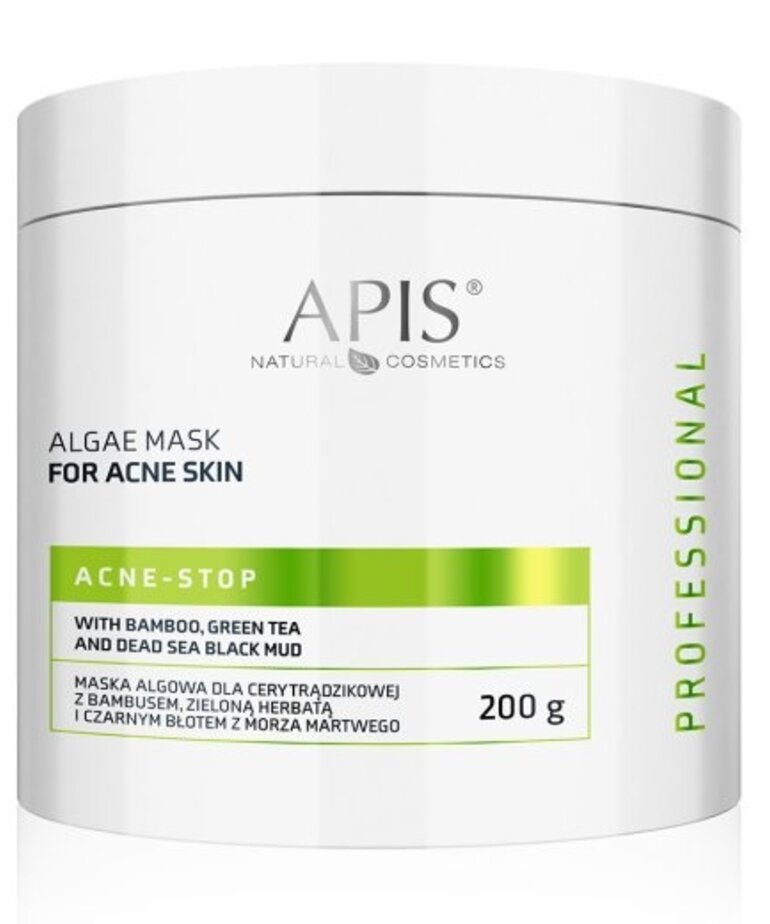 APIS APIS - Acne-Stop Maska Algowa dla Cery Tradzikowej z Bambusem i Jonizowanym Srebrem 200 g