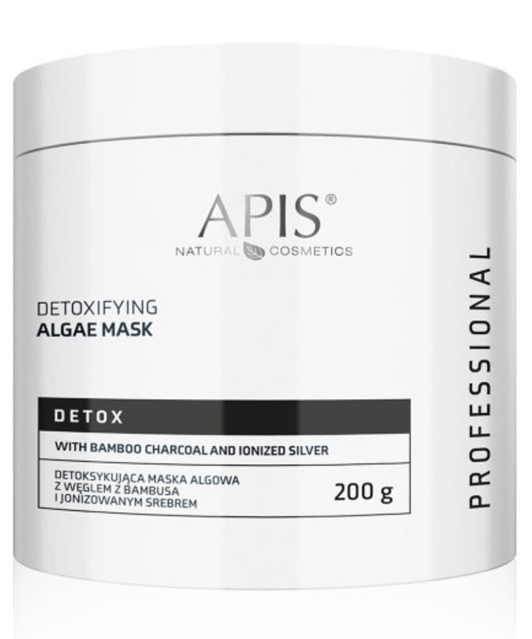 APIS APIS - Detox Maska Algowa Detoksykujaca z Weglem z Bambusa i Jonizowanym Srebrem 200g