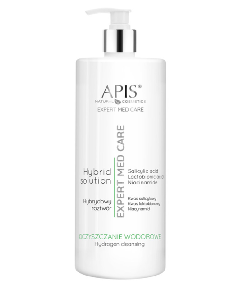 APIS APIS - Expert Med Care Hybrydowy Roztwor z Kwasem Salicylowym, Laktobionowym i Niacynamidem 1L