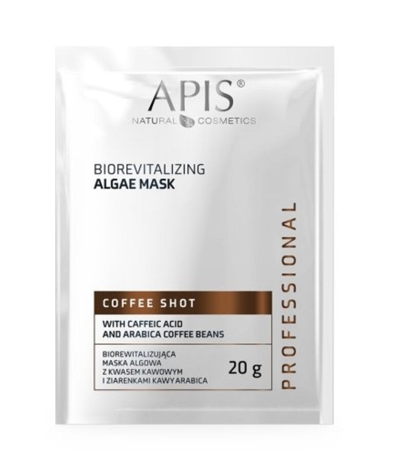 APIS APIS - Coffee Shot Biorewitalizujaca Maska Algowa z Kwasem Kawowym i Ziarenkami Kawy Arabica 20 g