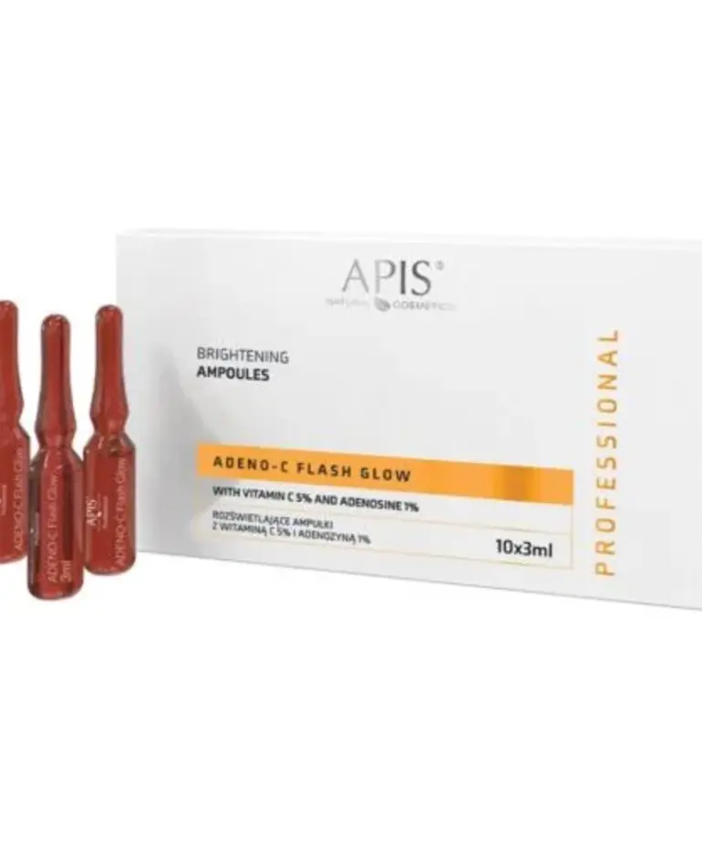 APIS APIS - Adeno - C Flash Glow Rozswietlajace Ampulki do Twarzy z Witamina C i Adenoza 10x3ml