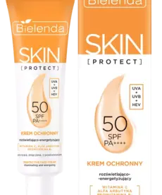 BIELENDA BIELENDA- SKIN PROTECT KREM OCHRONNY SPF50 ROZŚWIETLAJACO/ENERGETYZUJACY , 50ml