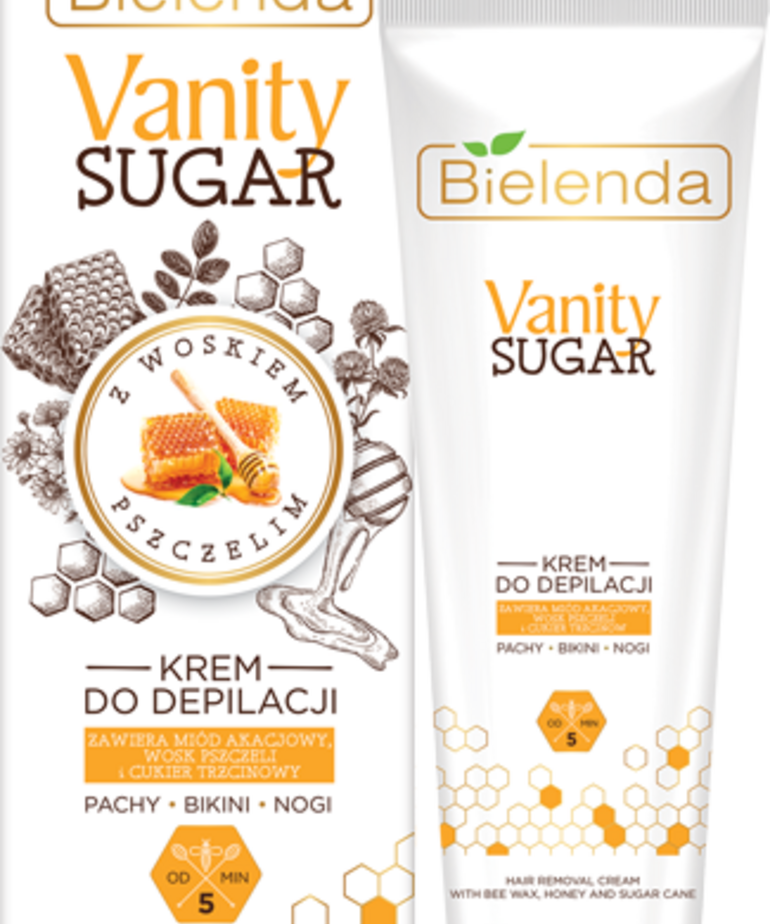 BIELENDA BIELENDA - VANITY SUGAR KREM DO DEPILACJI .Z WOSKIEM PSZCZELIM .100 ml