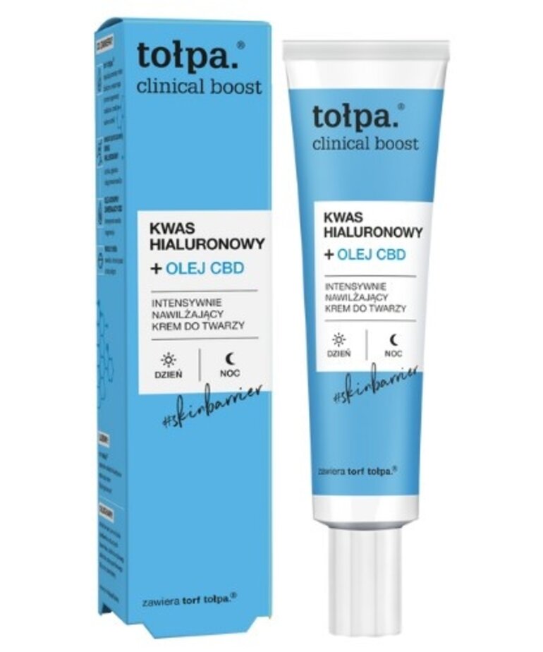 TOLPA TOLPA - Clinical Boost Intensywnie Nawilżający Krem do Twarzy z Olejkiem CBD 40 ml