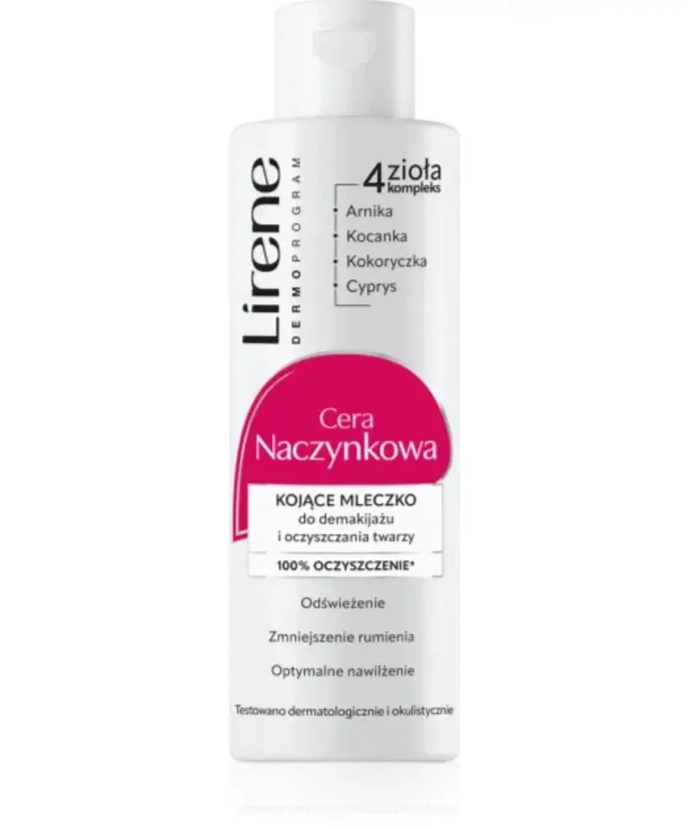 LIRENE LIRENE - Mleczko do Demakijazu Cera Naczynkowa Zurawina 200 ml