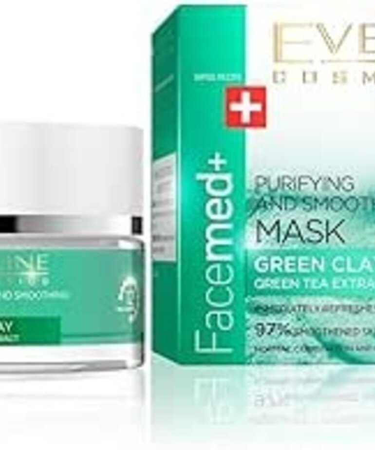 EVELINE EVELINE - Facemed+ Green Clay Mask Eveline Face Mask 50 ml