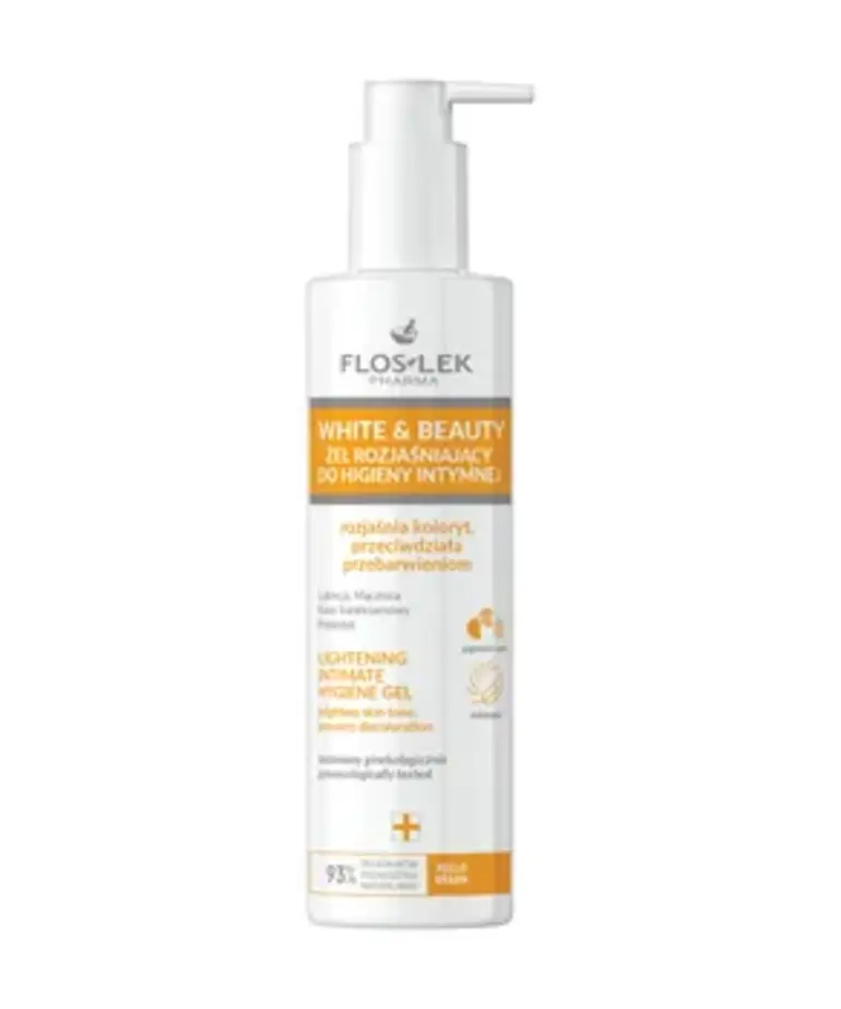 FLOSLEK White&Beauty Żel Rozjaśniający Do Higieny Intymnej 225 ml