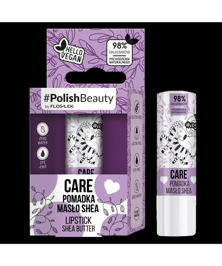 FLOSLEK LIP CARE #VEGE CARE Pomadka Masło Shea 4 g