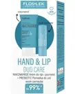 FLOSLEK HAND & LIP DUO CARE- Active Hand Care Niacynamide 50 ml + Pomadka PREBIOTIC Wosk Carnauba 4 g