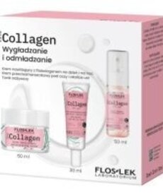 FLOSLEK ZESTAW fitoCOLLAGEN WYGŁADZENIE I ODMŁADZANIE ,Krem  Dzien / Noc 50 ml +Krem Pod Oczy 30ml +Tonik 50ml