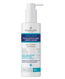 FLOSLEK EMOLIENT Żel Do Mycia Ciała I Skóry Głowy Skóra Wrażliwa, Przesuszona 175 ml