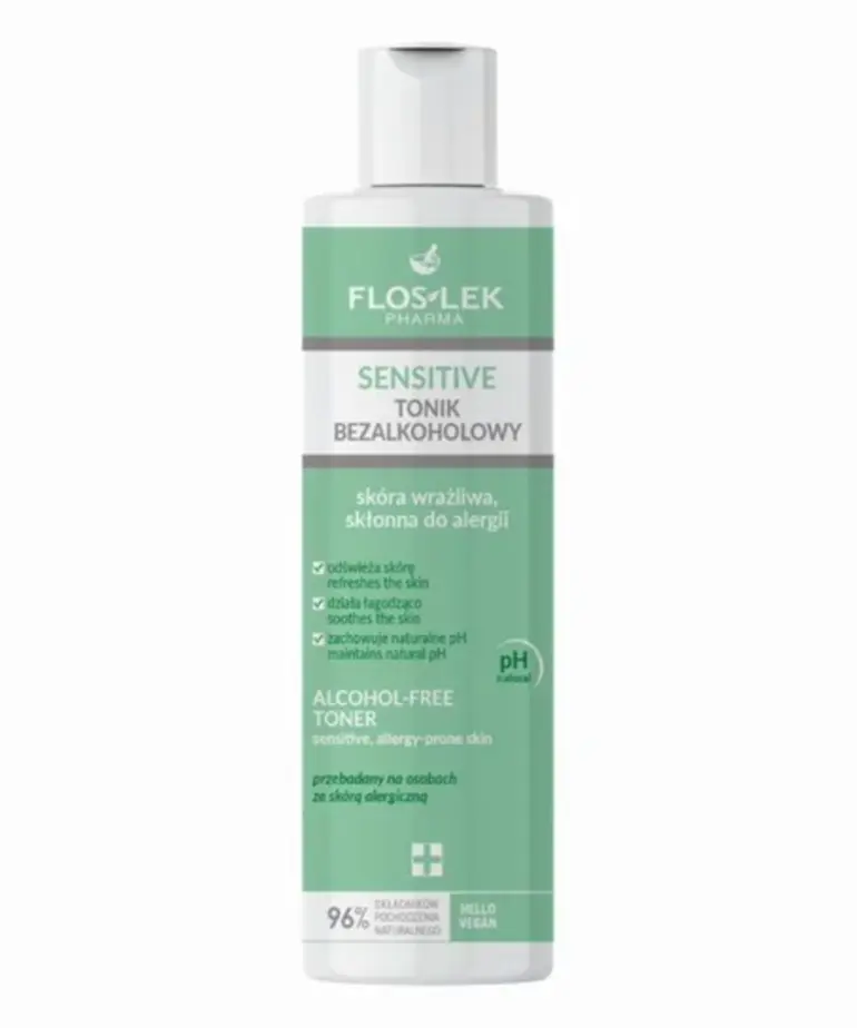 FLOSLEK SENSITIVE Tonik Bezalkoholowy 225 ml